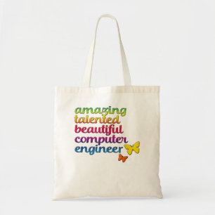 Tote Bag Ingénieur informatique drôle Ingénierie fille mi