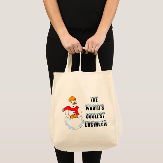 Tote Bag Ingénieur le plus froid Snowman (Devant (produit))