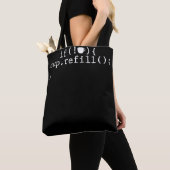 Tote Bag Ingénieur logiciel de codage intelligent de rempli (De près)