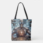 Tote Bag Ingénieur roboticien (Dos)