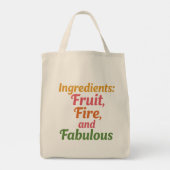 Tote Bag Ingredients: Fruit, Fire and Fabulous – Market Tot (Dos)