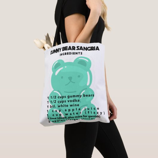 Tote Bag Ingrédients Sangria (De près)