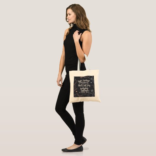 Tote Bag Ingrédients simples et devis de cuisines quotidien (Devant (modèle))