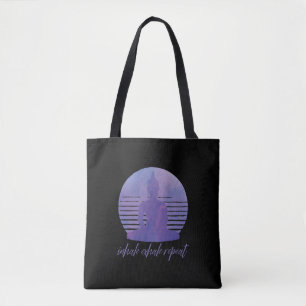 Tote Bag Inhale Exhale Répéter Purple
