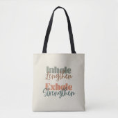 Tote Bag Inhale Lengthen Exhale Force Citation Pilates (Devant)