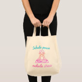 Tote Bag Inhale Peace Exhale Stress | Graphique de Yoga (Devant (produit))