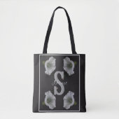 Tote Bag Initiale de monogramme personnalisé Nom Morning Gl (Devant)
