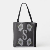 Tote Bag Initiale de monogramme personnalisé Nom Morning Gl (Dos)