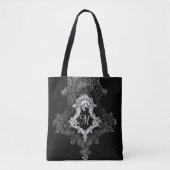 Tote Bag Initiale de monogramme personnalisée (Devant)