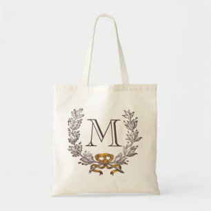 Tote Bag Initiale Fourre-tout de monogramme personnalisée