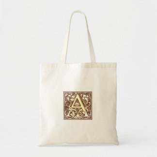 Tote Bag Initiale vintage A