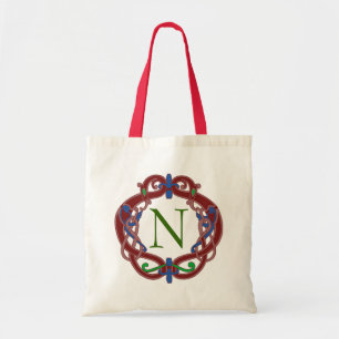 Tote Bag Initiales de monogramme dessin celtique personnali