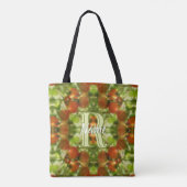 Tote Bag Initiales de monogramme personnalisé Nom Tomates d (Dos)
