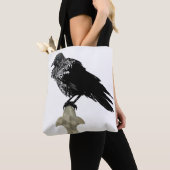 Tote Bag Inked Raven (De près)