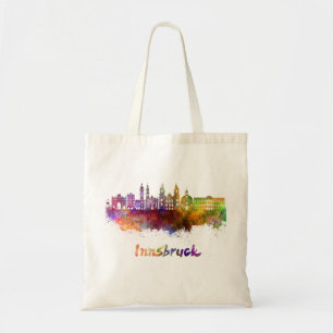 Tote Bag Innsbruck skyline in watercolor