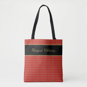 Tote Bag Inondation rouge nommée personnalisée de livre d