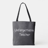 Tote Bag Inoubliable enseignant Chalkboard Design Idée cade (Dos)