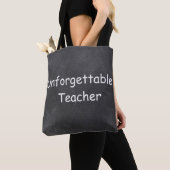Tote Bag Inoubliable enseignant Chalkboard Design Idée cade (De près)