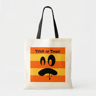 Tote Bag Inquiète Jack-o'-lantern orange ruse ou traiter