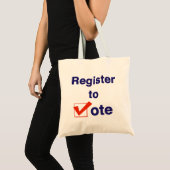 Tote Bag Inscrivez-Vous Au Vote 2026 (Devant (produit))
