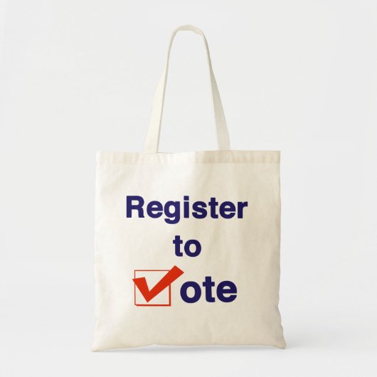 Tote Bag Inscrivez-Vous Au Vote 2026 (Devant)