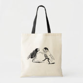 Tote Bag Insectes vintage dansant; mouche bleue (Devant)