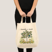 Tote Bag Inséparable Swirl Tree Mariage Date Lune de miel F (Devant (produit))