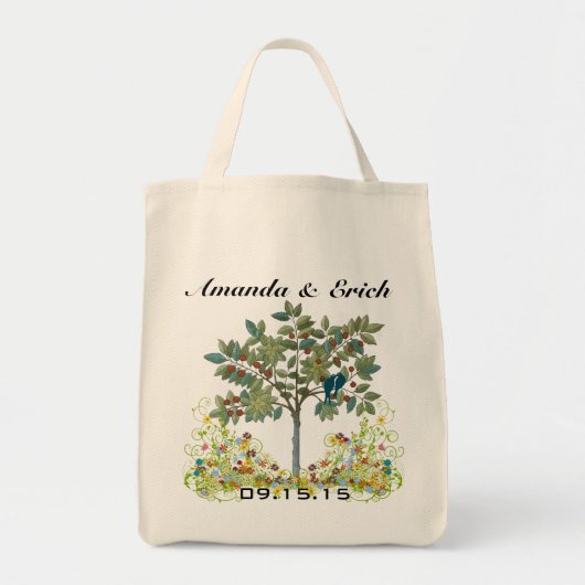 Tote Bag Inséparable Swirl Tree Mariage Date Lune de miel F (Devant)