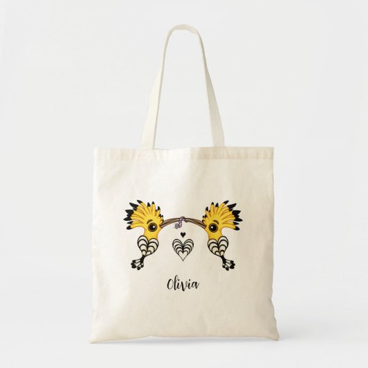 Tote Bag Inséparables de Hoopoe (Devant)