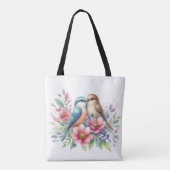 Tote Bag Inséparables des fleurs de printemps (Dos)