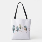 Tote Bag Inséparables rustiques de bois Mariage romantique (Dos)