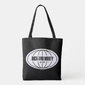 Tote Bag Insigne de cote Retro Rick et Morty C-137 (Dos)
