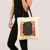 Tote Bag Inspiration courageuse, forte, futée et belle (Devant (produit))