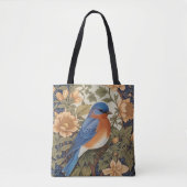 Tote Bag Inspiration de l'élégant oiseau bleu de l'Est Will (Devant)