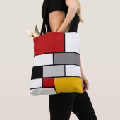 Tote Bag Inspiration mondrienne colorée (De près)