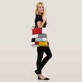 Tote Bag Inspiration mondrienne colorée (Sur le modèle)