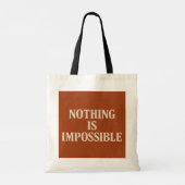 Tote Bag Inspiration Motivation "Rien n'est impossible" (Dos)