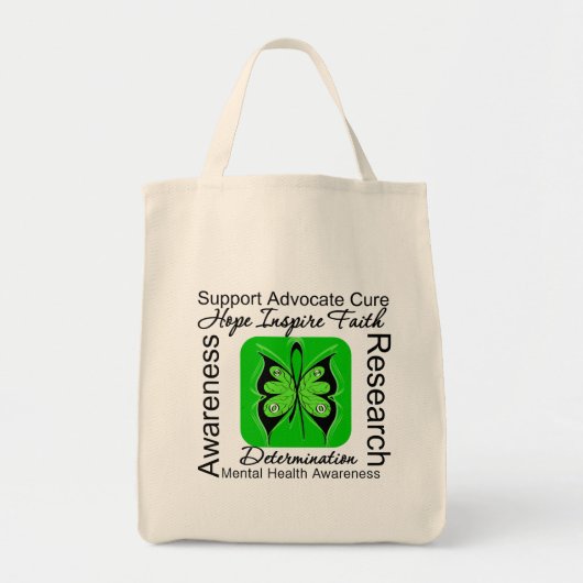 Tote Bag Inspiration papillon - Sensibilisation à la santé (Devant)
