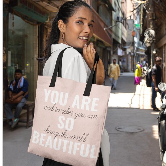 Tote Bag Inspiration Vous Êtes Si Belle Citation Positive