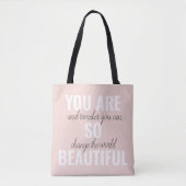 Tote Bag Inspiration Vous Êtes Si Belle Citation Positive (Devant)