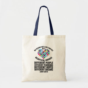 Tote Bag Inspirational Dreamers Quote by Jimmy Carter