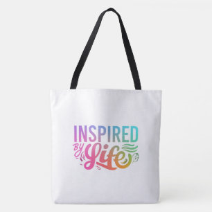 Tote Bag Inspiré par la vie - Shoulder Fourre-tout