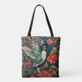 Tote Bag Inspiré par l'élégant colibri William Morris volan (Dos)
