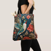 Tote Bag Inspiré par l'élégant colibri William Morris volan (De près)