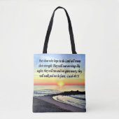 TOTE BAG INSPIRING ISAIAH 40:31 (Devant)