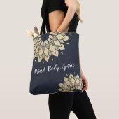 Tote Bag Instructeur de méditation Yoga Studio Golden Manda (De près)