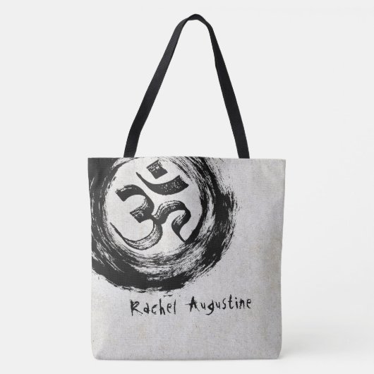 Tote Bag Instructeur de méditation YOGA Studio OM & Symbole (Devant)