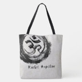 Tote Bag Instructeur de méditation YOGA Studio OM & Symbole (Dos)