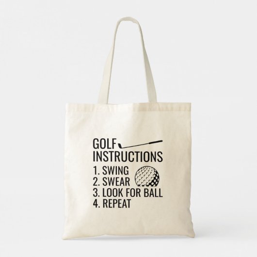 Tote Bag Instructions de golf (Dos)
