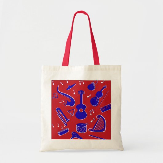 Tote Bag Instruments de musique (Devant)